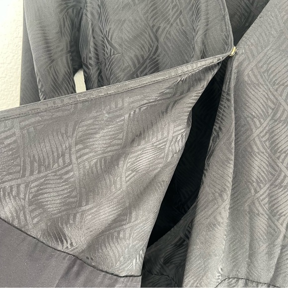 Sezane Eve Robe silk wrap Dress black - Picture 4 of 16